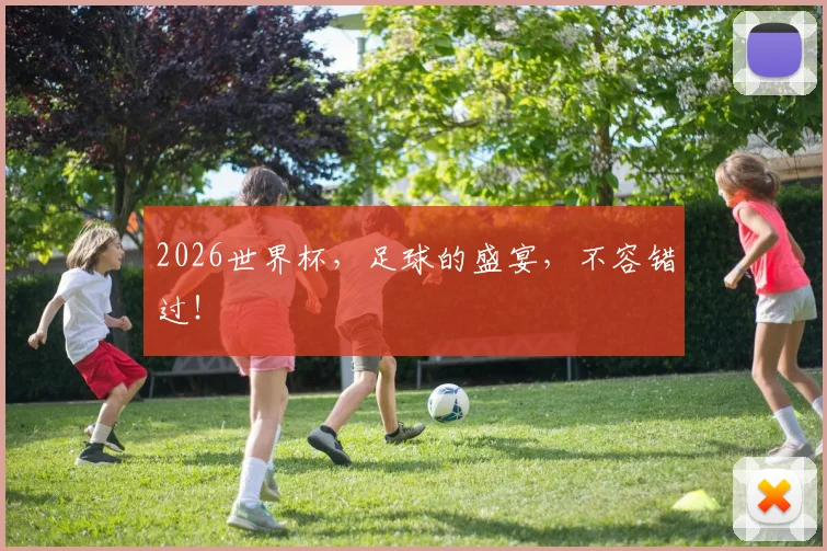 2026世界杯，足球的盛宴，不容错过！